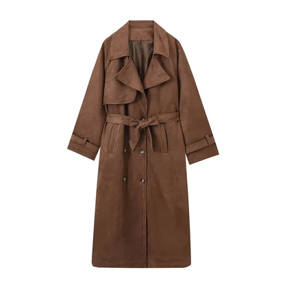 Abrigo largo vintage estilo de otoño - Kloe