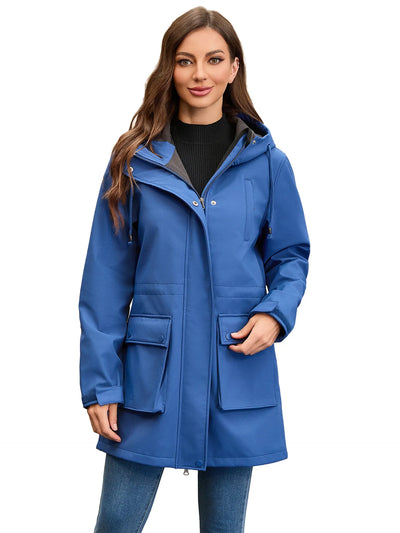 Chaqueta softshell impermeable con capucha para mujer - Elina