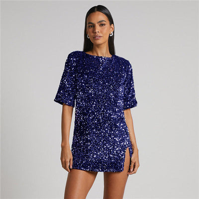 Vestido de lentejuelas para mujer de efecto luminoso - Salyen