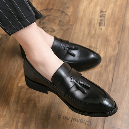 Mocasines hombre cuero borlas clasico - Pifto
