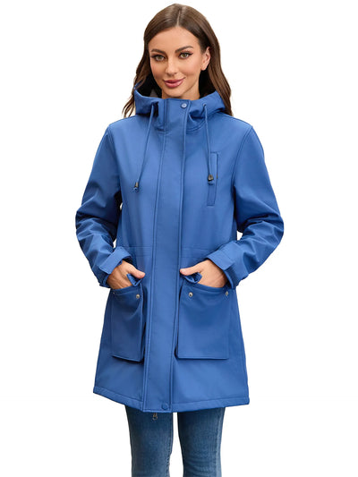 Chaqueta softshell impermeable con capucha para mujer - Elina