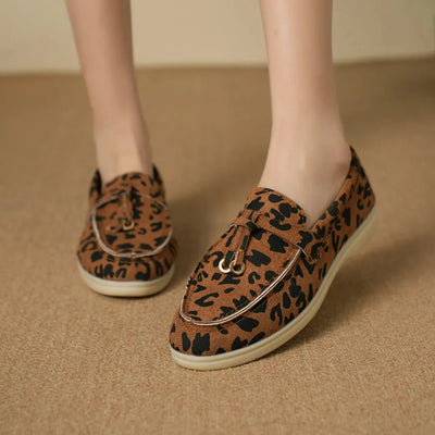Mocasines con estampado de leopardo - Aurora