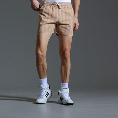 Pantalones cortos para hombre de poliéster con rayas verticales estilo deportivo - Julián