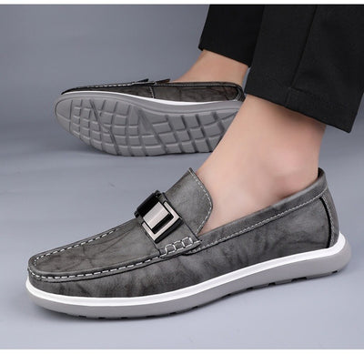 Mocasines hombre elegantes cuero marrón estilo británico - Weston