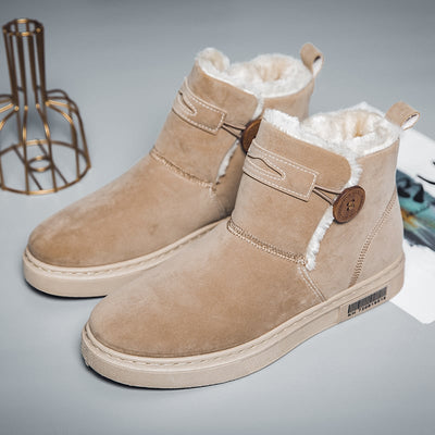 Botines de invierno para hombre en ante con forro calido - Danny