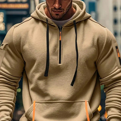 Sudadera hombre con capucha y bolsillos - Cesar