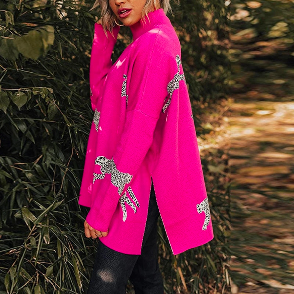 Chiara - Cálido y único jersey de leopardo