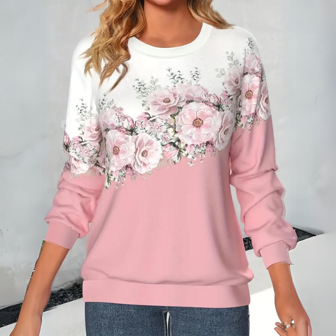 Tialda - Elegante jersey de mujer con estampado floral