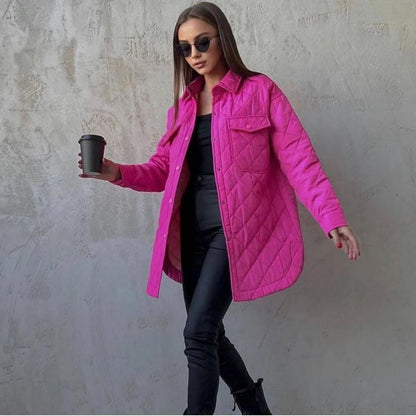 Aurora - Chaqueta acolchada clásica con botones de presión