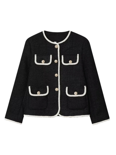 Chaqueta corta de mujer con botones decorativos -  Alida