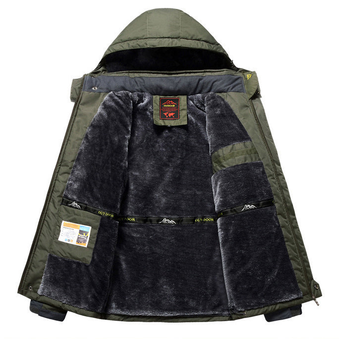 Chaqueta hombre impermeable forrada con capucha - Cavalieri