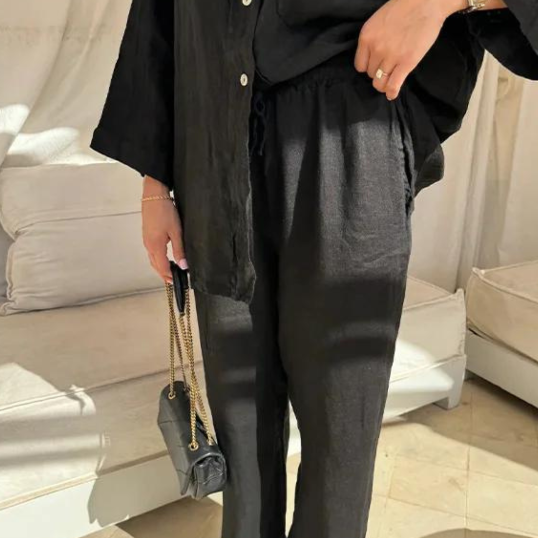 Nienke - Conjunto suelto vintage para mujer