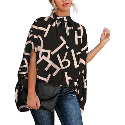 Kara - Blusa elegante con estampado abstracto