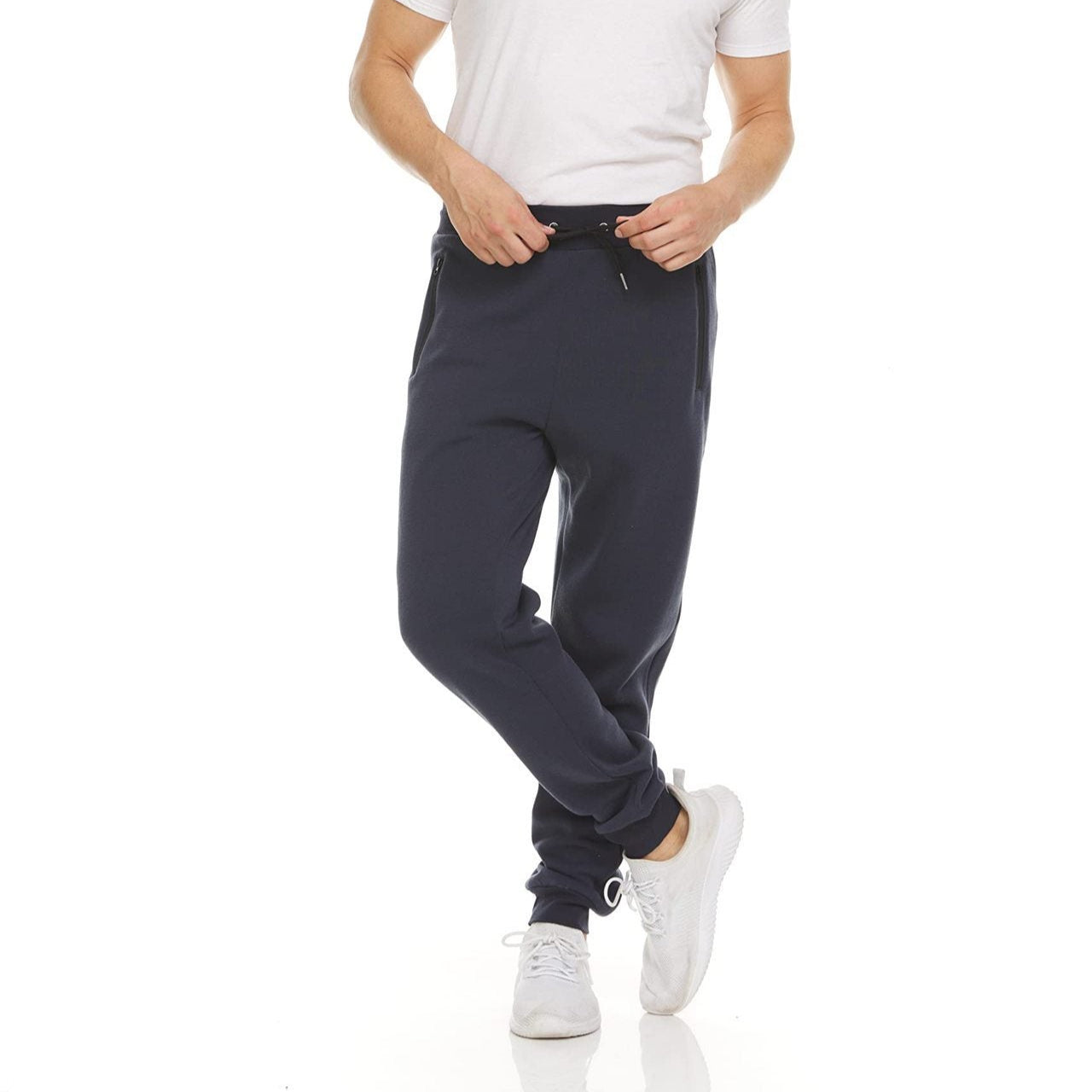 Logan - Pantalón de deporte casual con cremallera