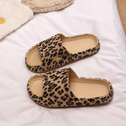 Zapatillas de casa mujer con estampado de leopardo - Malika