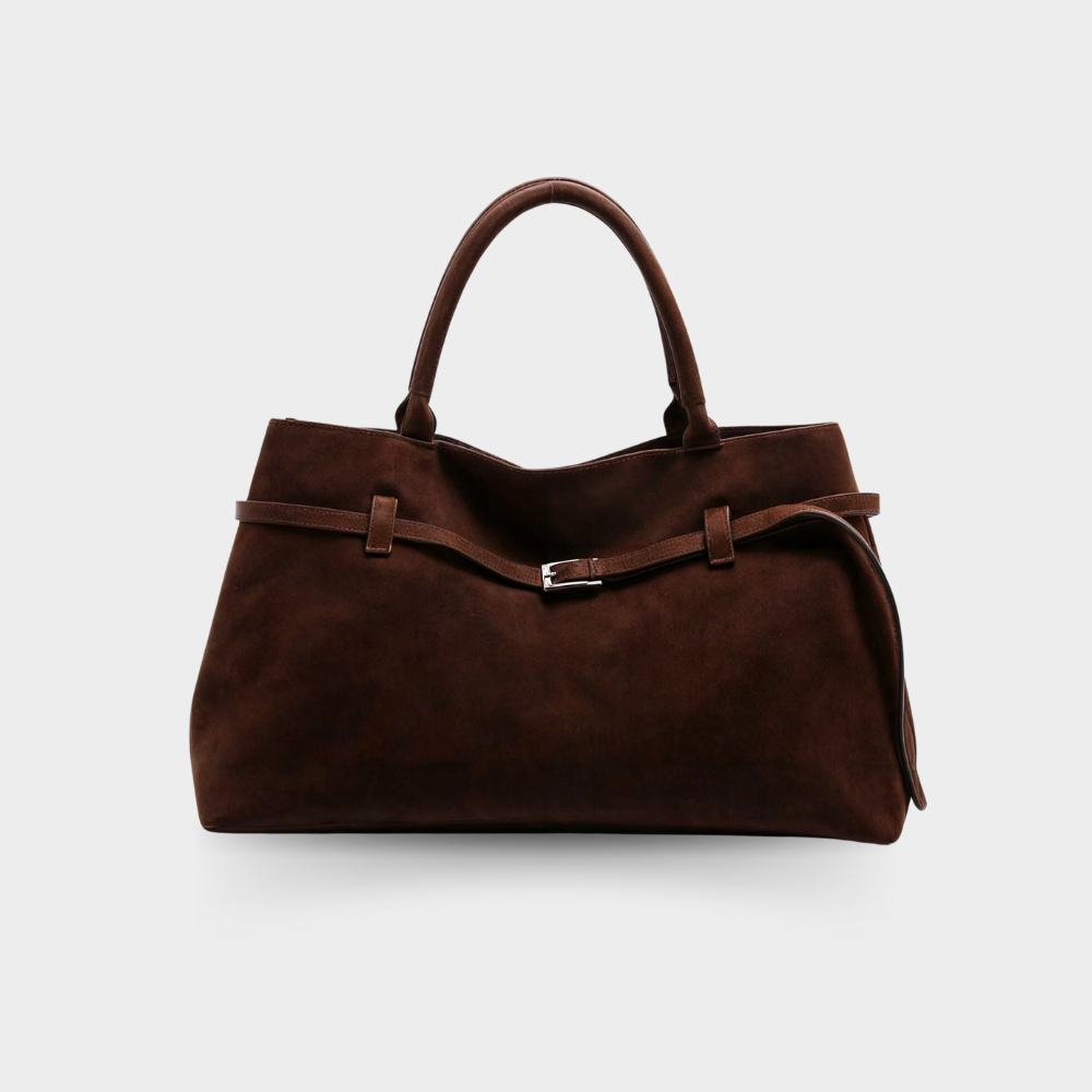 Bolso tote de ante sintético con hebilla - Hedwig