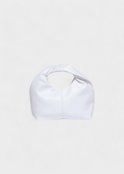 Bolso mujer tipo hobo asa redonda cuero sintético diseño moderno - Malva