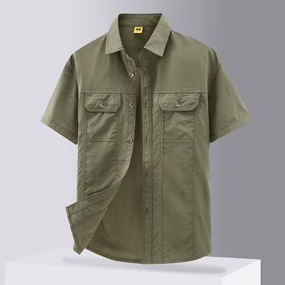 Camisa de trabajo hombre estilo casual con bolsillos - Felipe