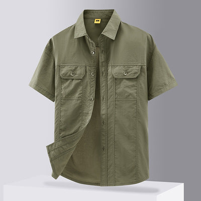 Camisa de trabajo hombre estilo casual con bolsillos - Felipe