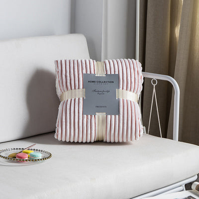 Manta suave de invierno acanalada con interior térmico