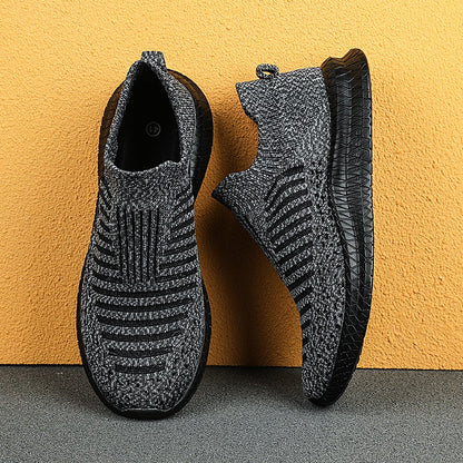 Zapatillas deportivas hombre tejido antideslizante azul grafito moderno - Dorian
