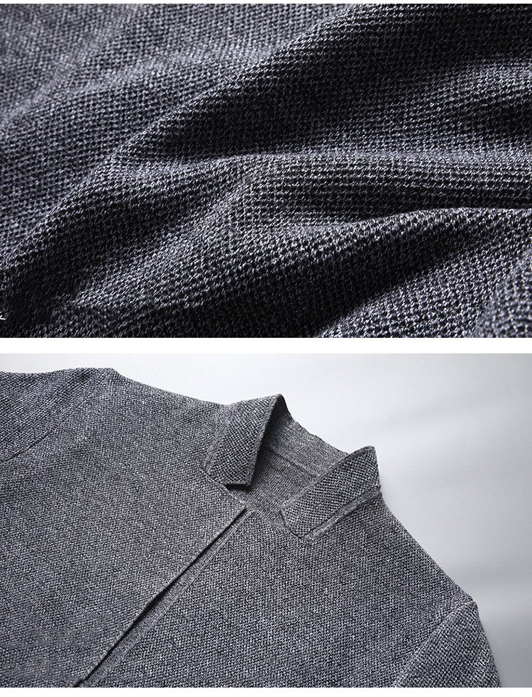 Chaqueta de punto para hombre con cuello mao - Karl