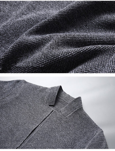 Chaqueta de punto para hombre con cuello mao - Karl