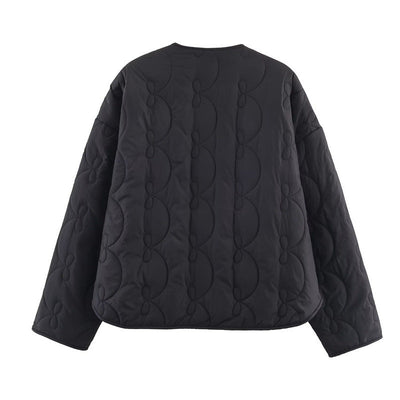 Chaqueta acolchada con patrón de lazos - Maeren