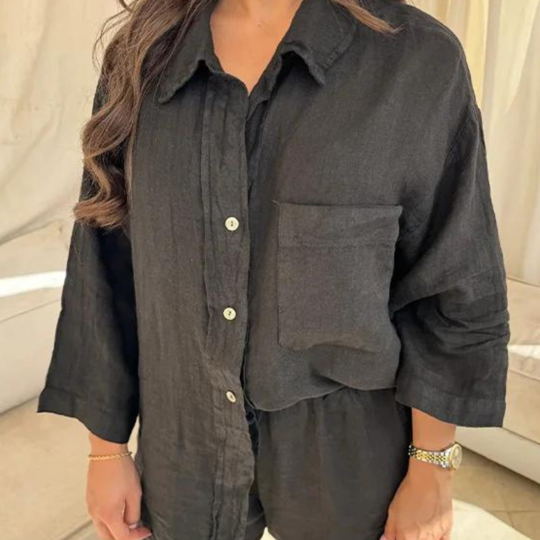 Nienke - Conjunto suelto vintage para mujer