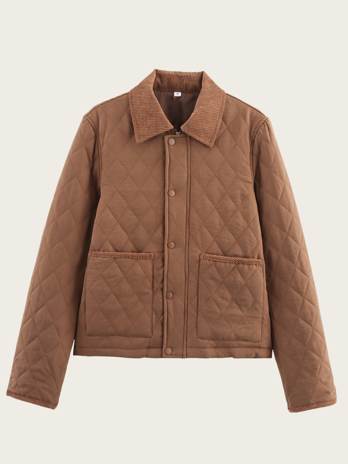 Chaqueta acolchada de mujer con cuello clasico -  Aleid