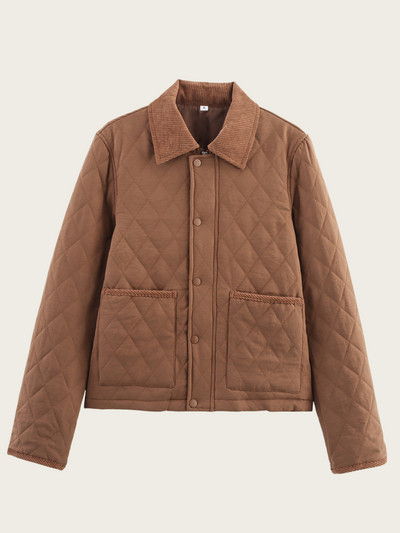 Chaqueta acolchada de mujer con cuello clasico -  Aleid