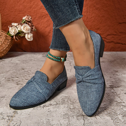 Mocasines mujer con lazo - Elvira