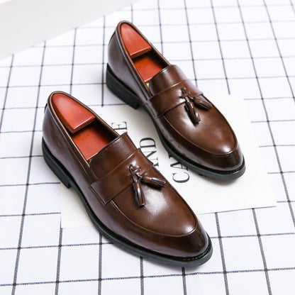 Mocasines hombre cuero borlas clasico - Pifto