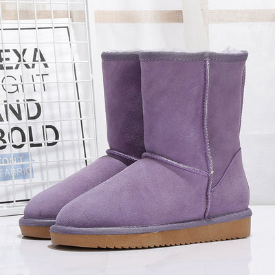 Botas de invierno para mujer en ante con forro interior calido - Thalia