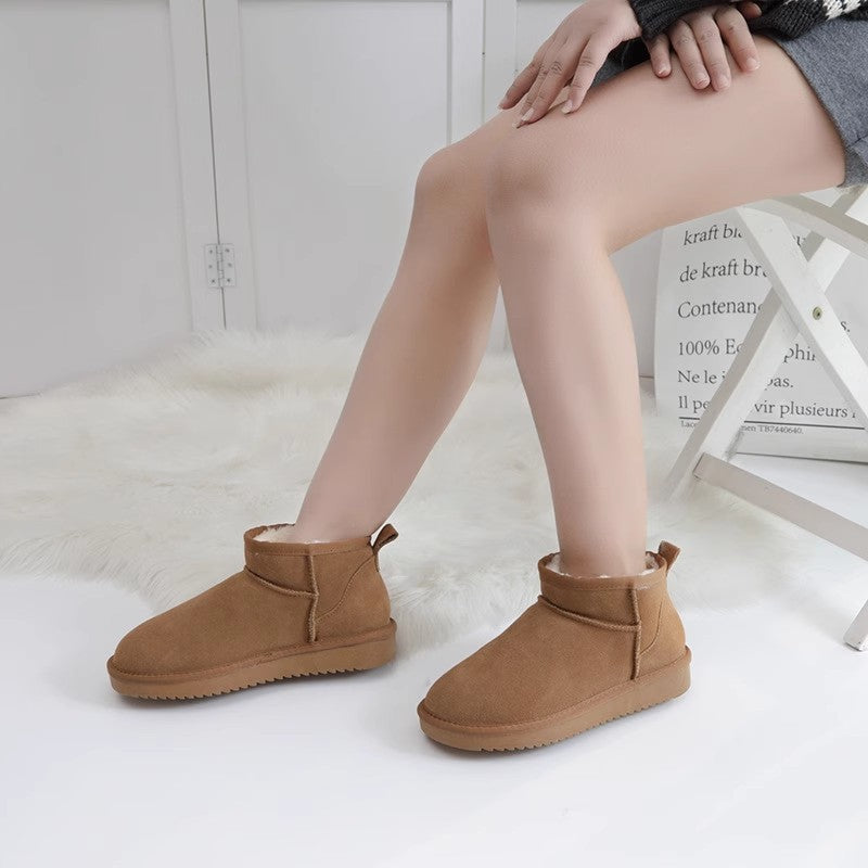 Botines de invierno para mujer en ante con forro interior - Sophia