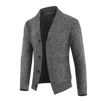 Cardigan de punto para hombre con cuello chal - Emil