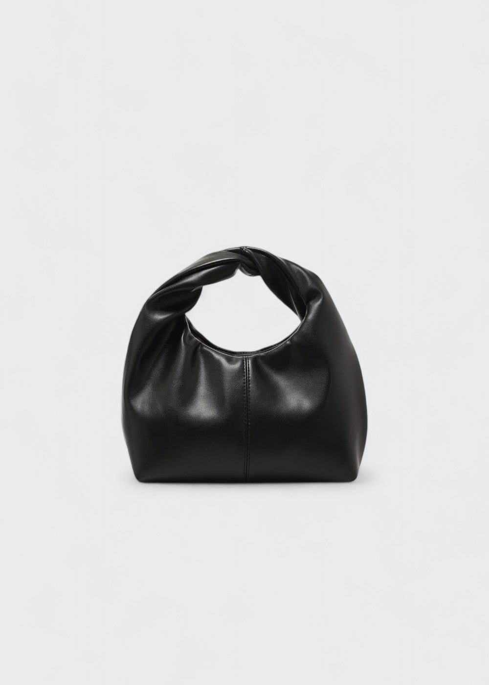 Bolso mujer tipo hobo asa redonda cuero sintético diseño moderno - Malva