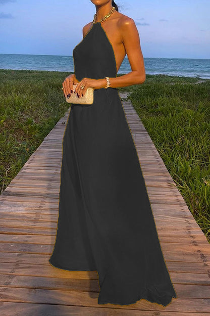Sadie - Vestido elegante con tirantes al cuello