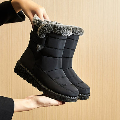 Botas acolchadas de invierno para mujer con forro de peluche - Liora