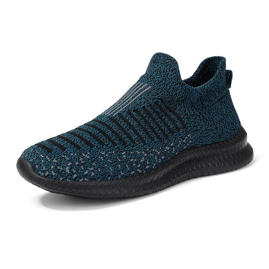 Zapatillas deportivas hombre tejido antideslizante azul grafito moderno - Dorian
