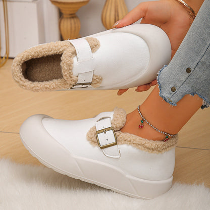 Zuecos de invierno para mujer con punta reforzada y hebilla - Renate