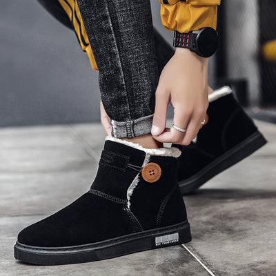 Botines de invierno para hombre en ante con forro calido - Danny