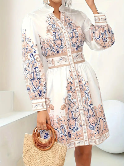 Katty - Vestido maxi con estampado floral para las vacaciones