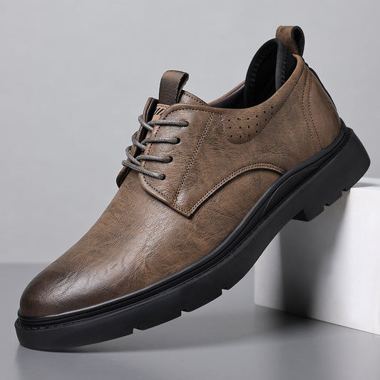 Zapatos casuales hombre cuero sintético suela robusta - Tomás