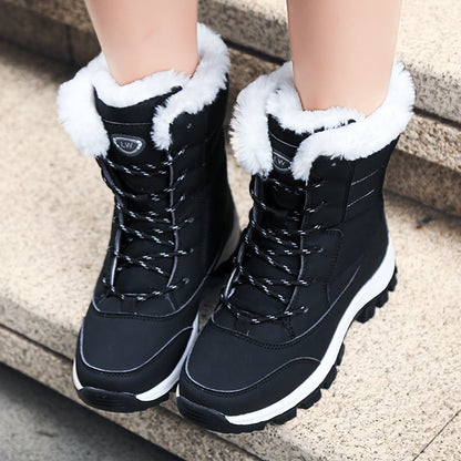 Botas de nieve para mujer con forro y suela antideslizante - Ana