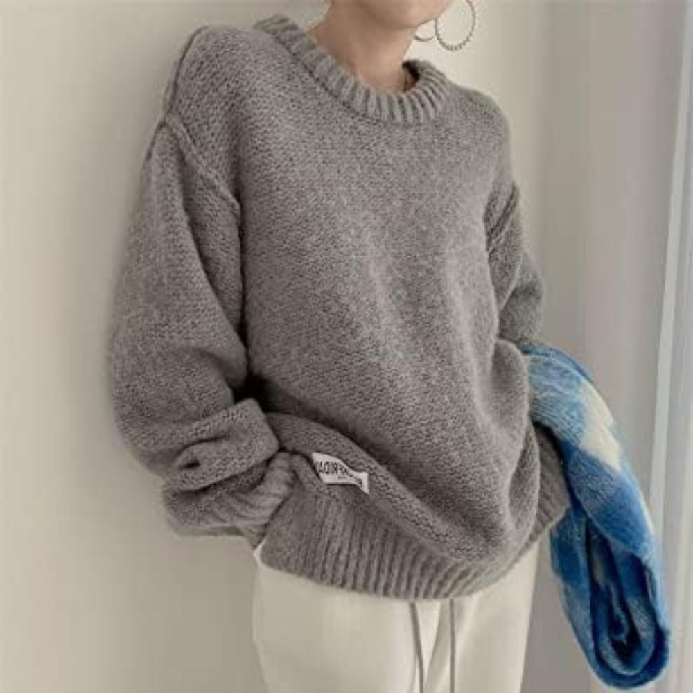 Amy - Jersey de punto con letras en contraste