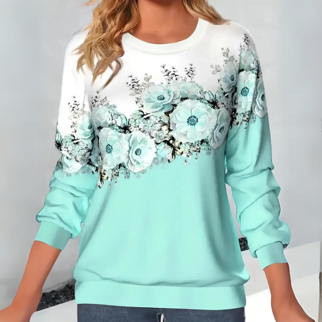 Tialda - Elegante jersey de mujer con estampado floral