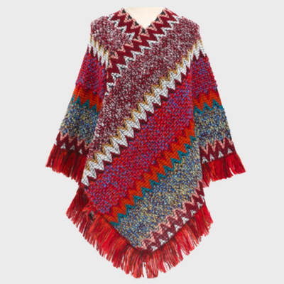 Louisa - Poncho de mujer de inspiración boho