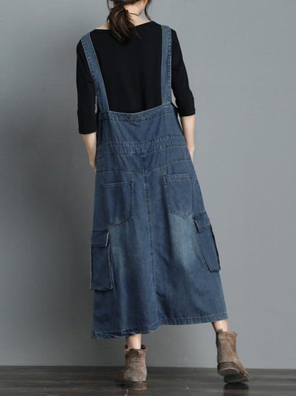 Vestido peto vaquero holgado - Vici