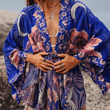 Heleen - Kimono de mujer Blue moon